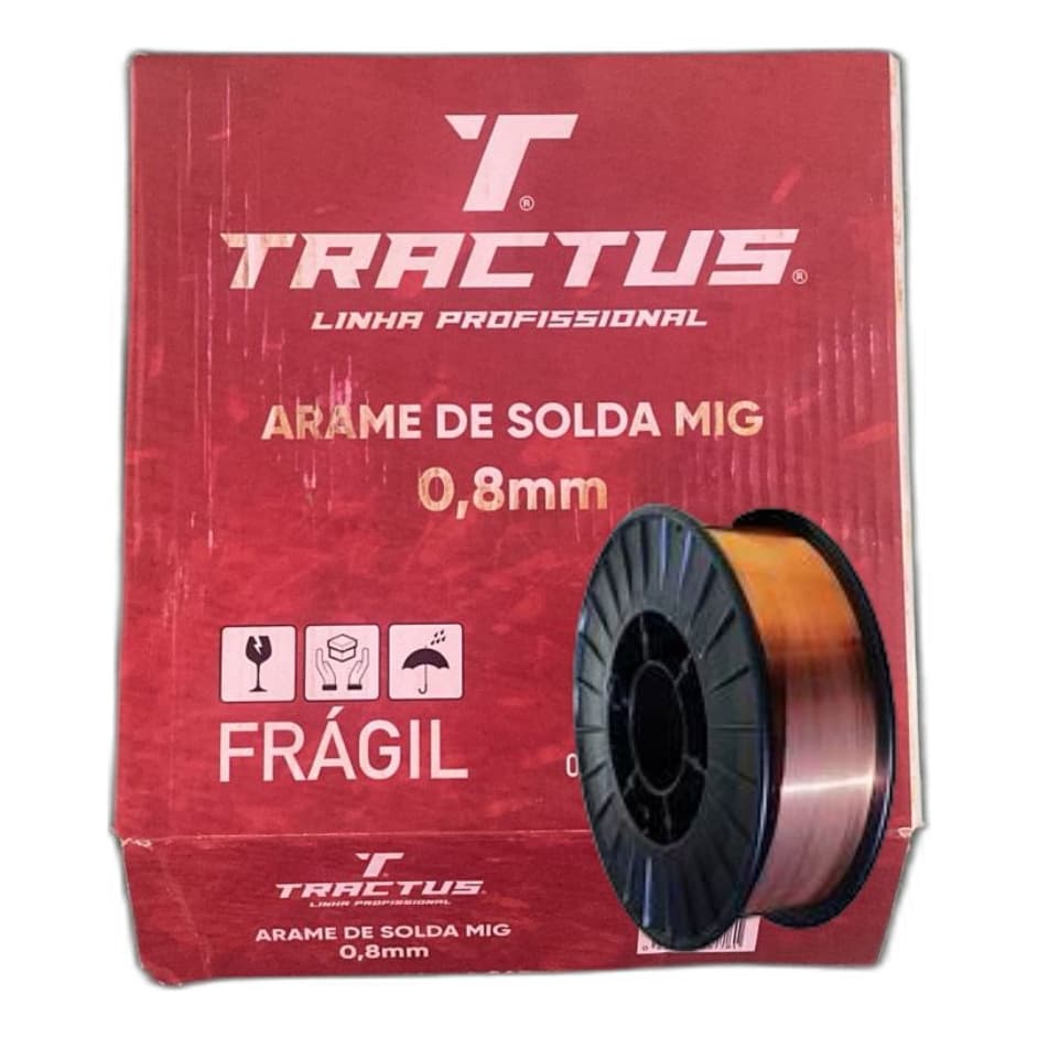Arame Solda Mig 0.8mm Carretel Com 5kg Uso Com Gás