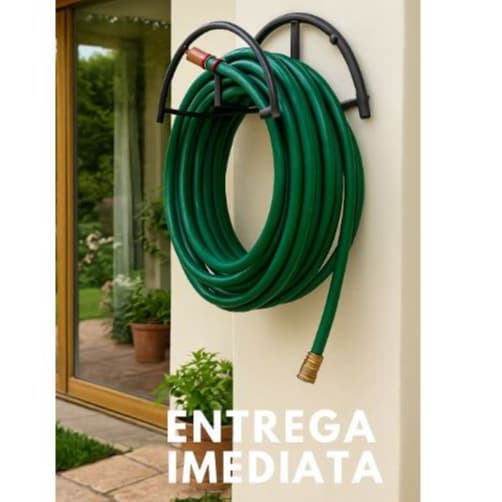 Suporte de Mangueira Reforçado Organizador 30m Parede Quintal Jardim Varanda Enrolado Envio Imediato
