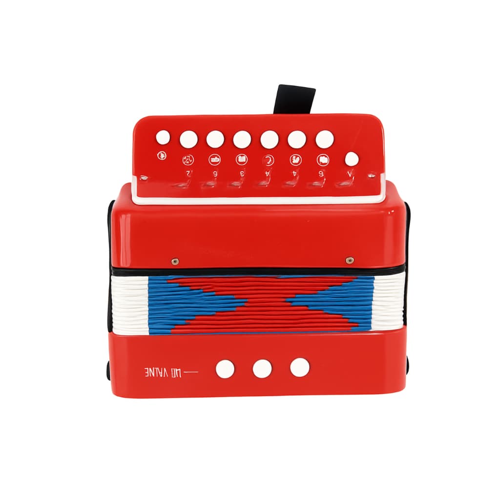 Acordeon Sanfona Colibri Instrumento Educativo Infantil 3 Baixos Gaita De Botão 7 Teclas Colibri