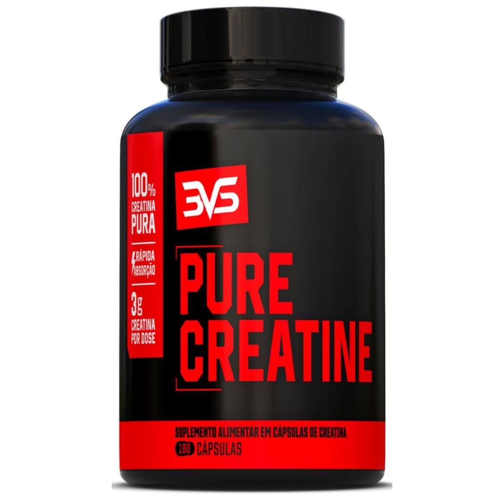 Creatina CÁPSULA 100% Pura Monohidratada - 3Vs ORIGINAL - 180 Cápsulas - Suplemento Alimentar