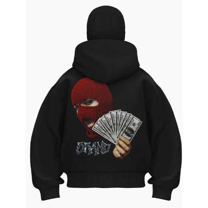 Moletom Blusa de Frio Casaco Leque De Dinheiro Gangster Money Blusão Streetwear
