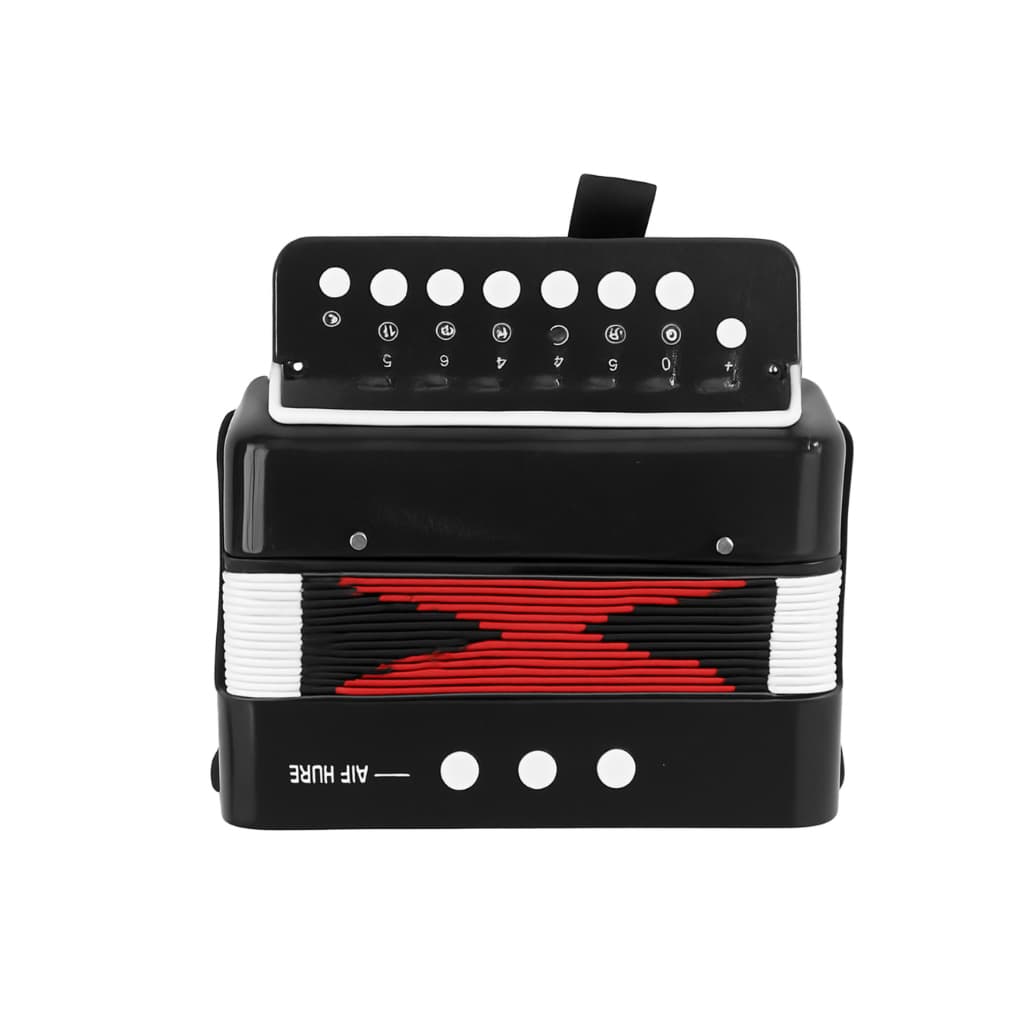 Mini Acordeon Infantil Sanfona Instrumento Educativo 3 Baixos 7 teclas Gaita de Botão Para Crianças