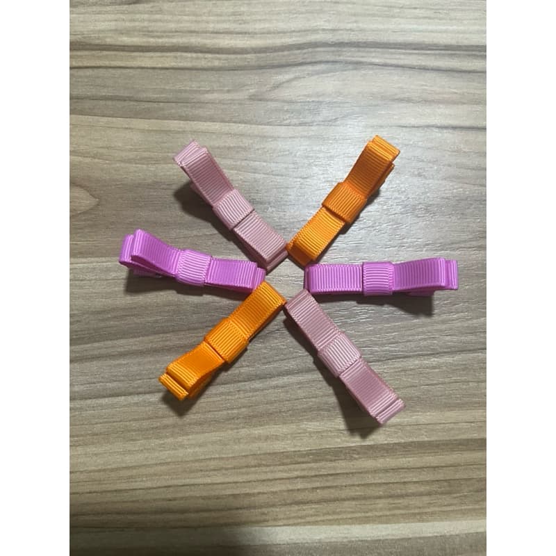 Dupla de Laços Infantis Tamanho Mini no Bico de Pato | Acessório para Bebê e Criança | Laços Delicados