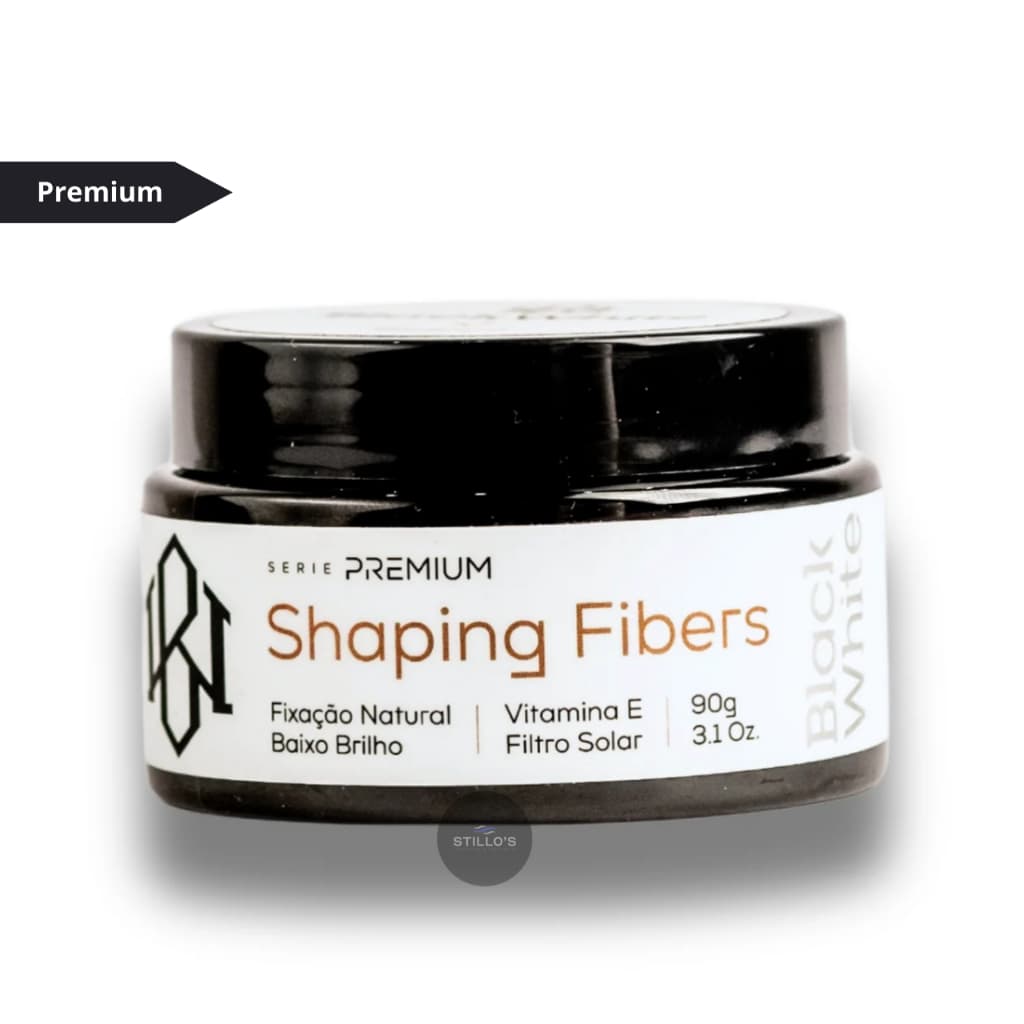 Pomada Shaping Fibers 90g Black White – Modela, Nutre e Protege os Fios