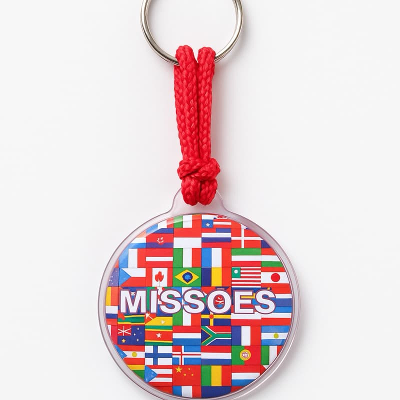 24 Chaveiro Missões – Bandeiras de Países em gel