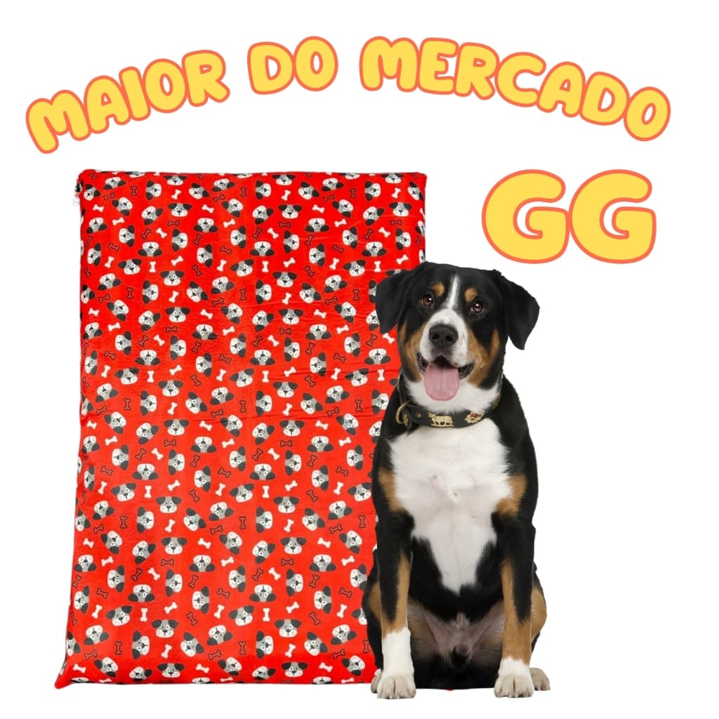 Cama Para Cachorro Com Zíper Reforçada M G GG Pequeno e Grande Porte Reforçada