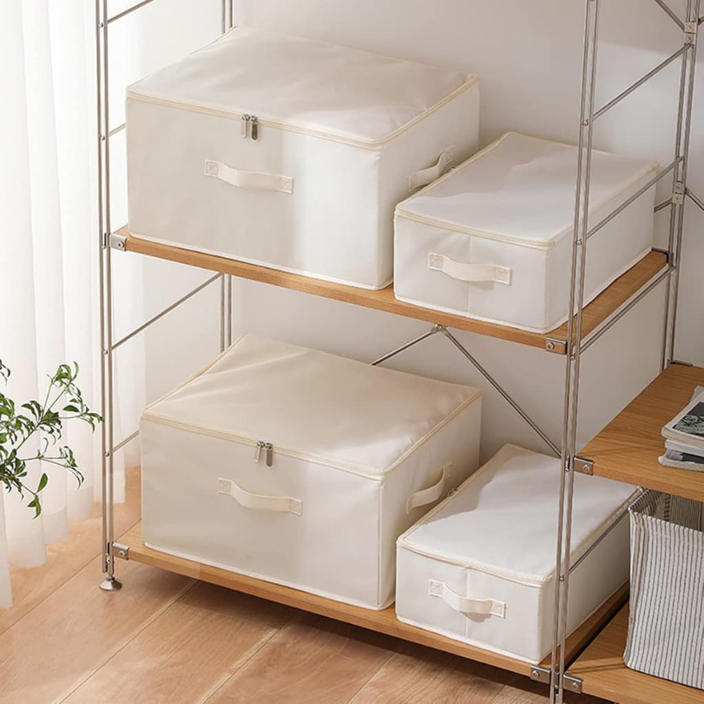 Caixa Cesto Organizadora Para Guarda Roupa Dobrável Edredom Grande Roupas Organizador Cobertor