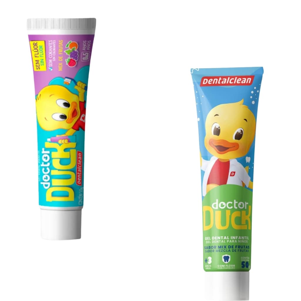 Gel Creme Dental Infantil Doctor Duck Mix Frutas Dentalclean