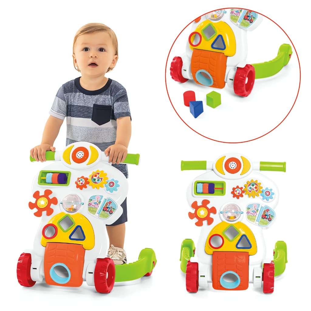 Andador Infantil Musical Empurrar Bebê Piloto Educativo Kids