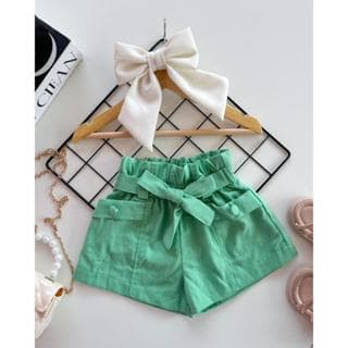 Shorts Moda Feminina Blogueirinha Shorts Infantil Menina Shorts de Linho
