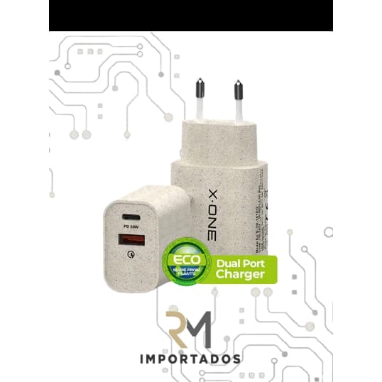 Carregador Eco Dual Turbo X One Usb-18w e Usb-C30w