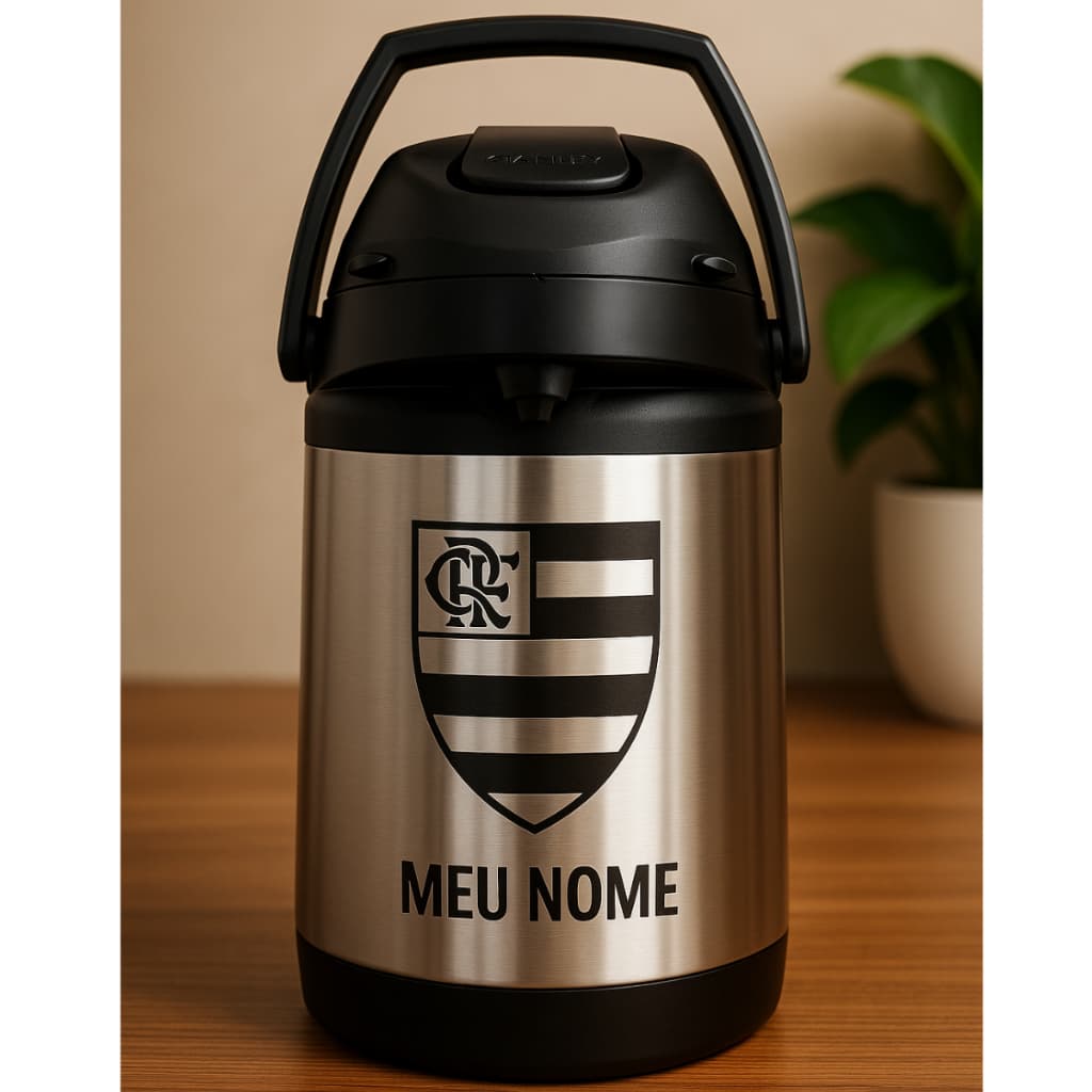 Garrafa térmica inox personalizada gravação à laser