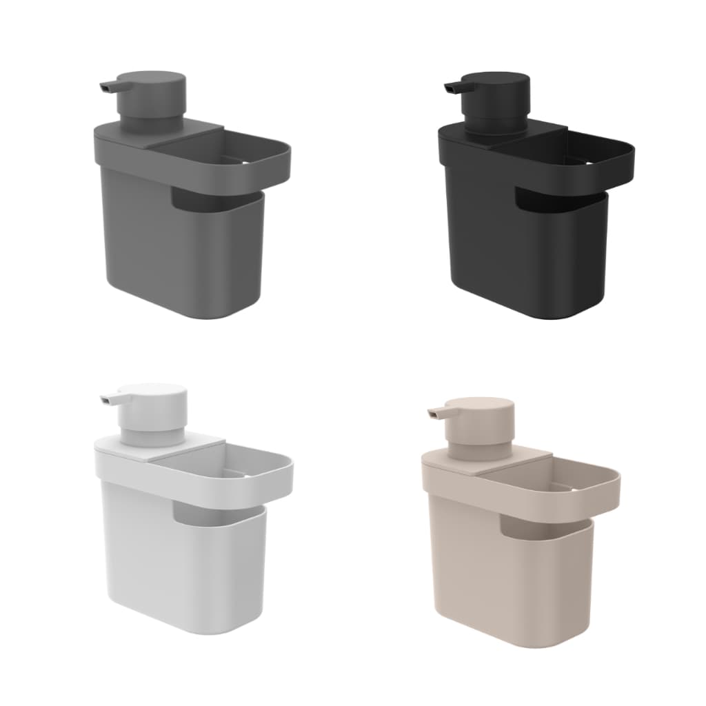Dispenser Porta Detergente e Esponja Bucha 650ml Organizador Pia OU