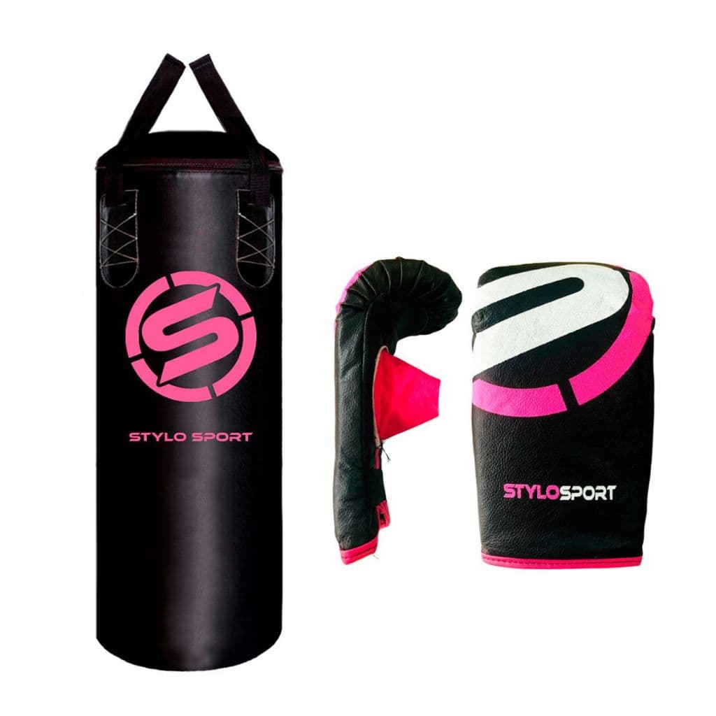 Saco Boxe 70 Pancada 70X90 Training Stylo Sport + Luva Infantil Presente
