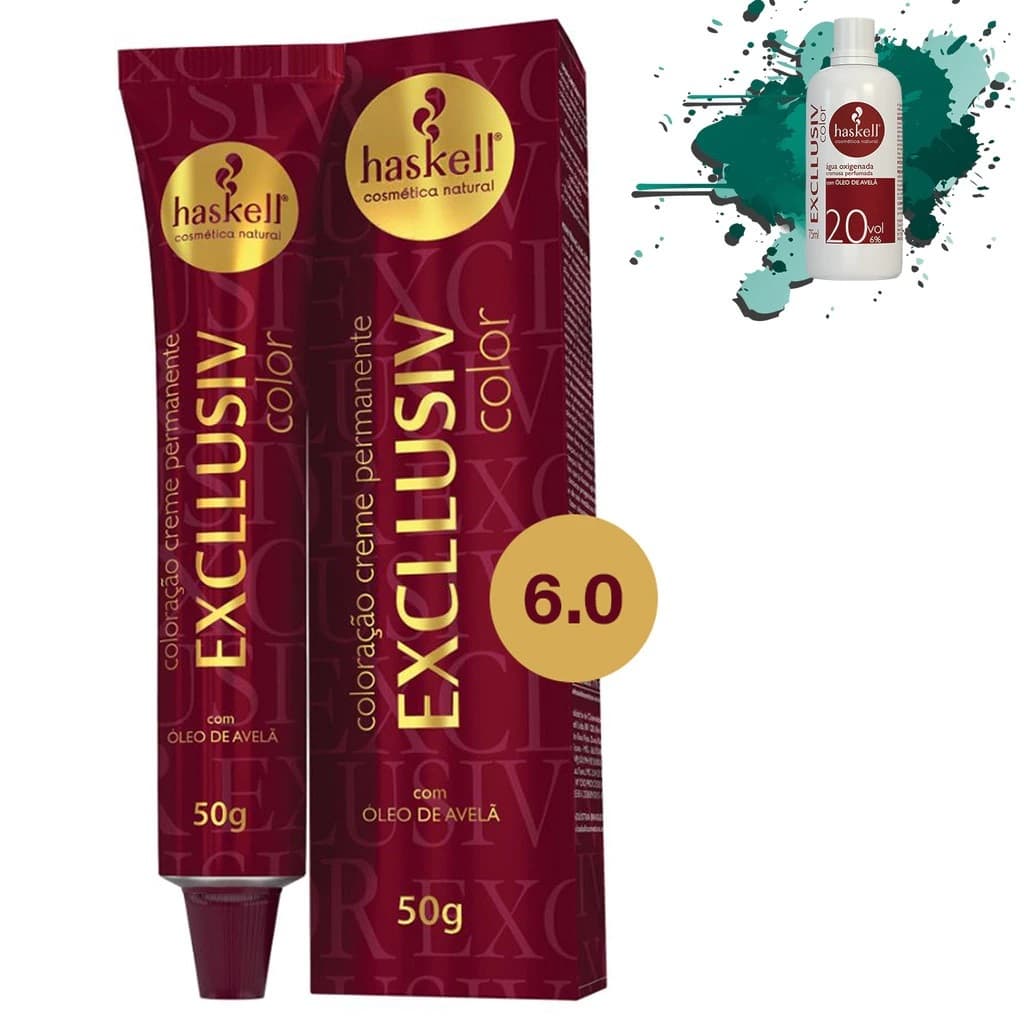 Coloração Profissional 6.0 Louro Escuro Excllusiv Color Haskell