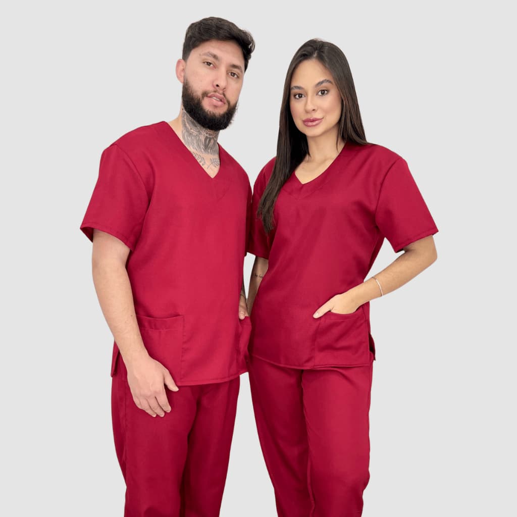 Pijama Cirúrgico Unissex Oxford – Scrub Hospitalar Profissional Uniforme Médico Enfermagem Dentista