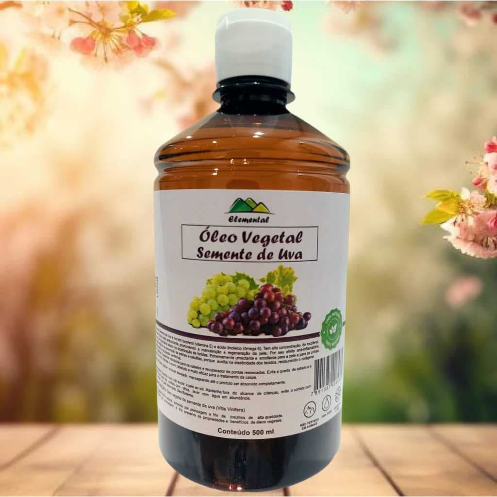 Óleo vegetal de Semente de Uva (Vitis vinifera) - 500ml