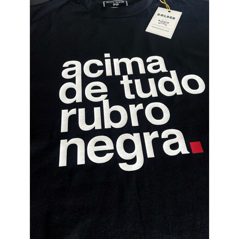 Camiseta Acima de tudo Rubro Negra masculina / feminina