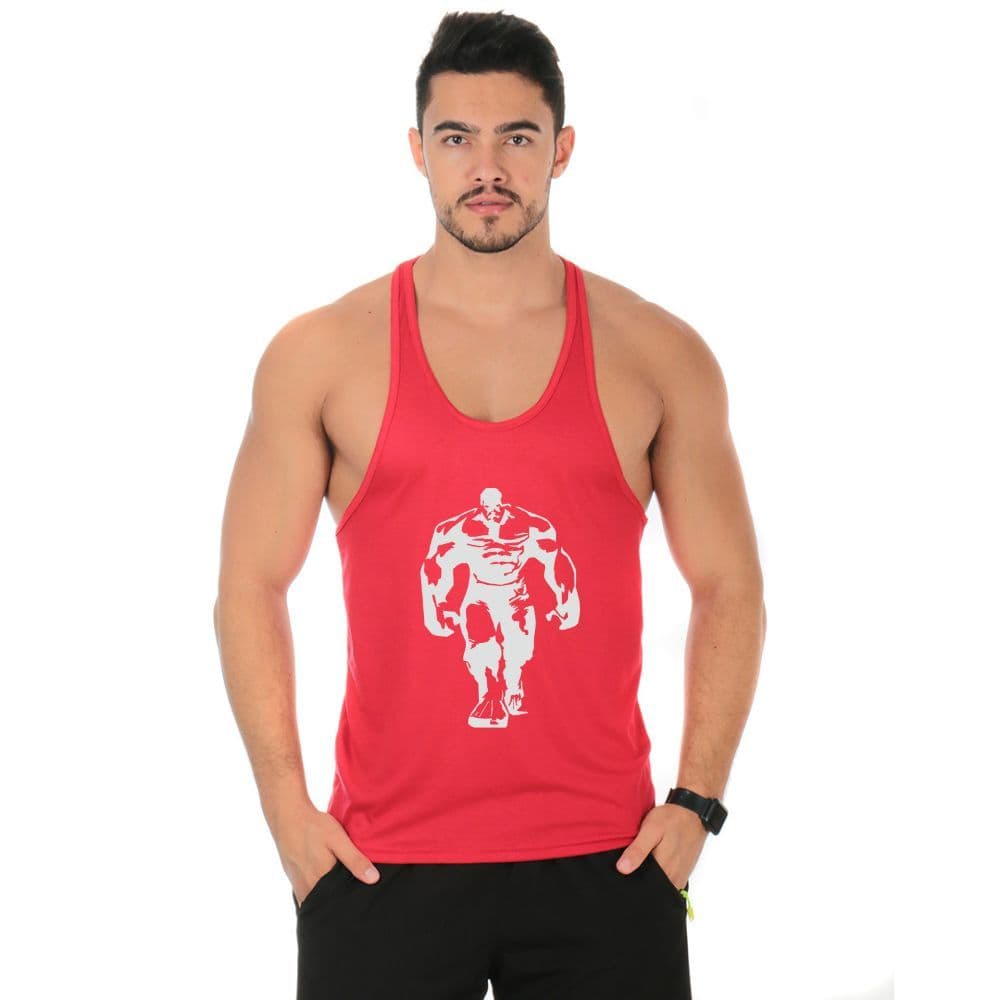 Camiseta Regata Cavada Masculina Nadador Treino Academia Estampa de Personagem