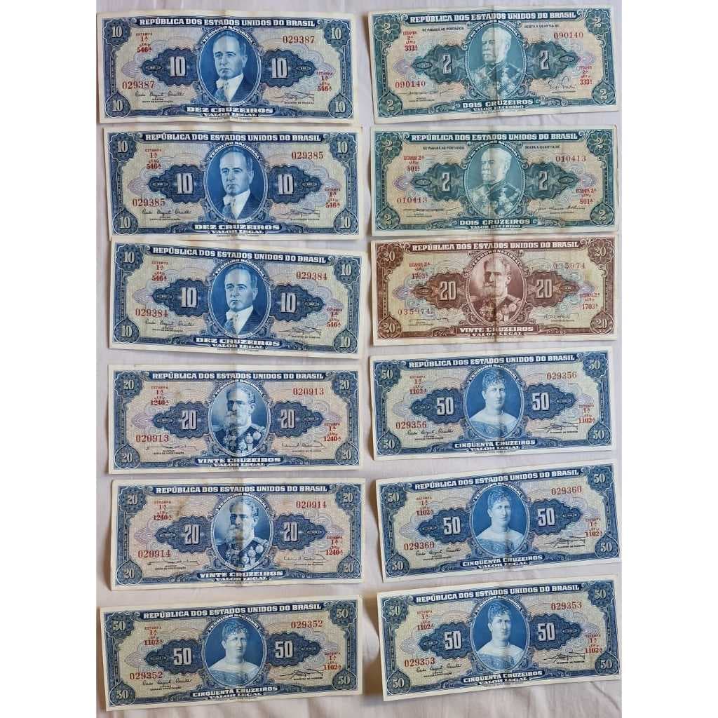 Cédulas Antigas Originais