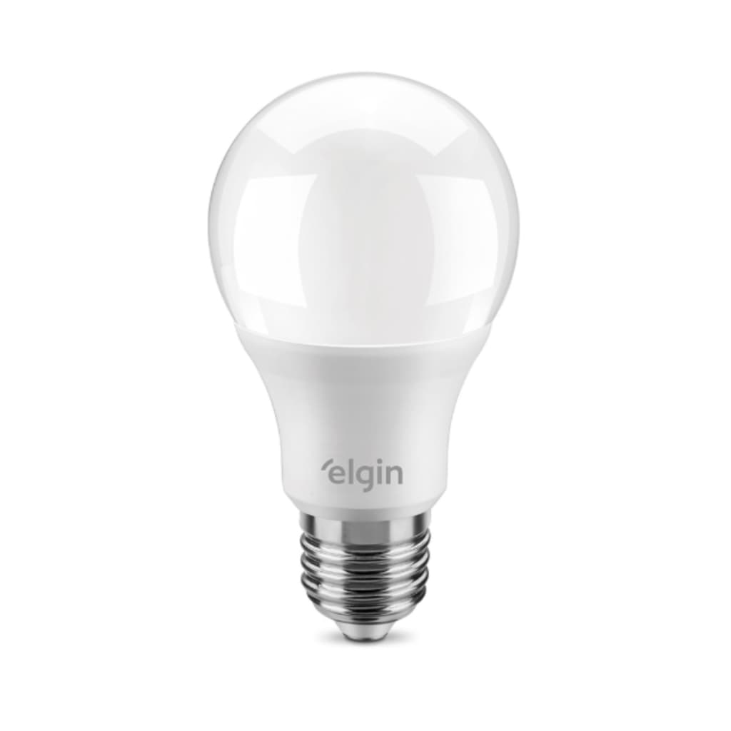 Kit Lâmpadas LED Bulbo 9W Branca Fria E27 6500K 810lm Bivolt Elgin