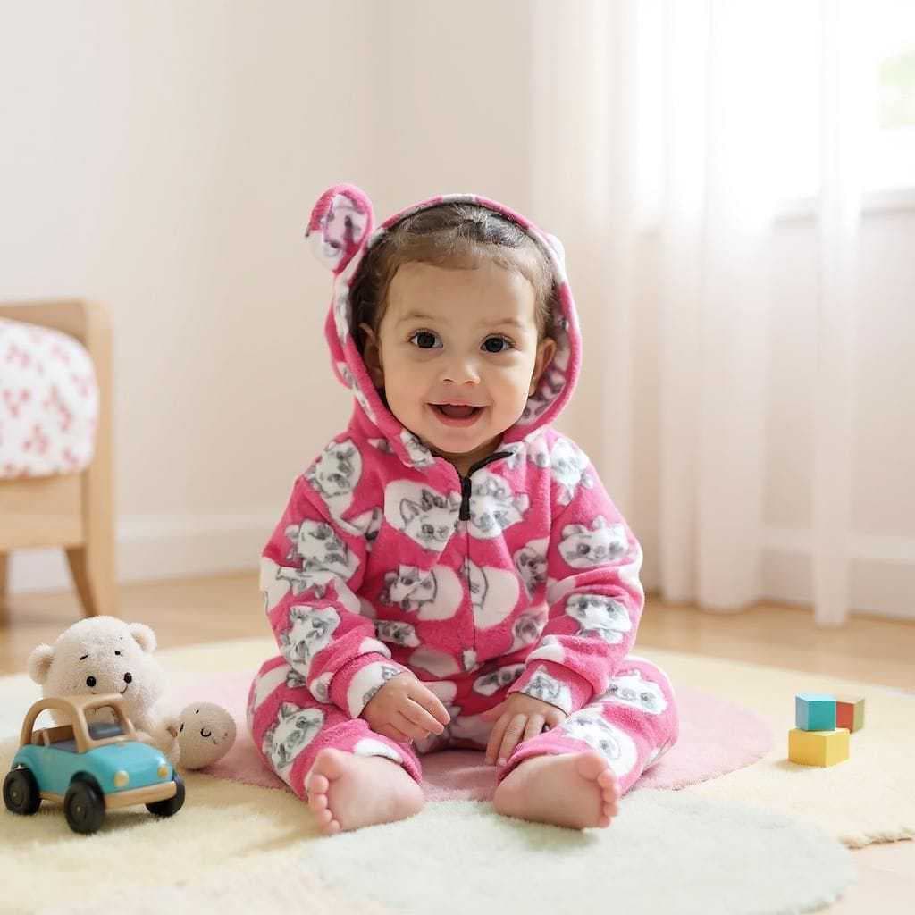 Macação Soft Infantil Com capuz e Orelhinha 2,4.