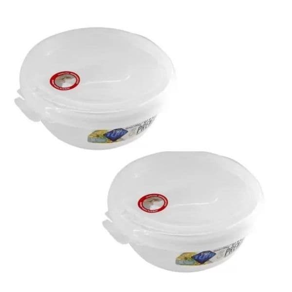 2 Pote 2720 ml Mantimentos porta Guarda Alimentos Resistente Premium