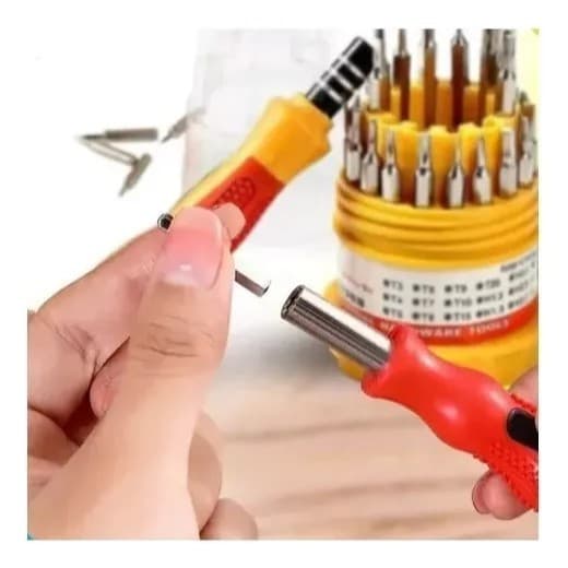 Kit Jogo Ferramentas Mini Chave De Fenda Precisão 31 Peças