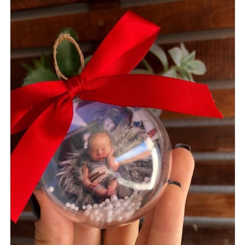 Bolinhas de Natal com Fotos Personalizadas - foto PREMIUM qualidade profissional