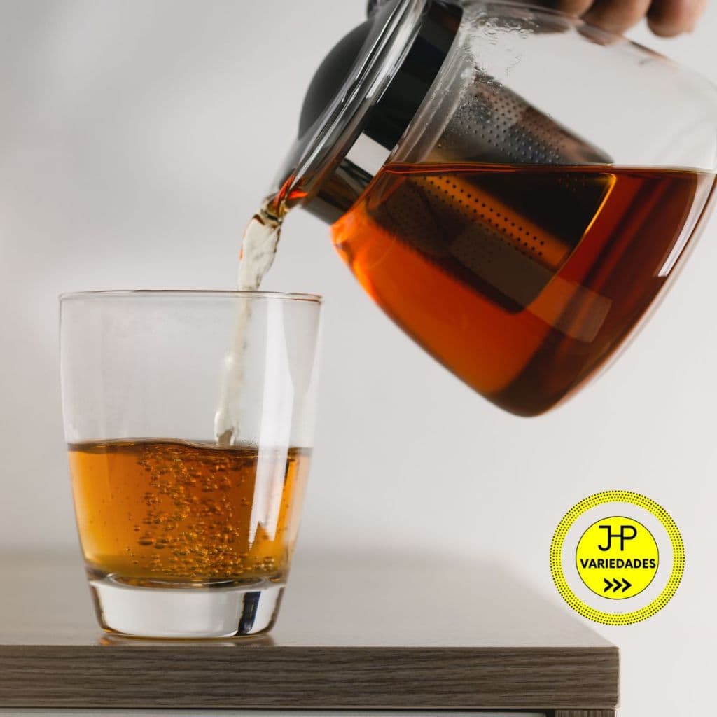 Bule Chaleira de Vidro 350ml com Infusor para Cha Design Moderno Alça ergonômica bico anti-respingo