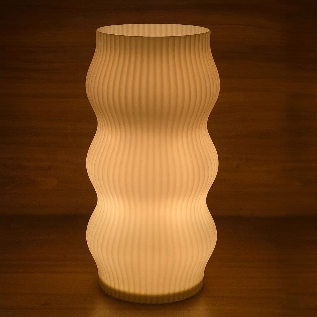 Luminária Brisa Abajur de Mesa de Cabeceira e Escritório com Lâmpada LED Inclusa