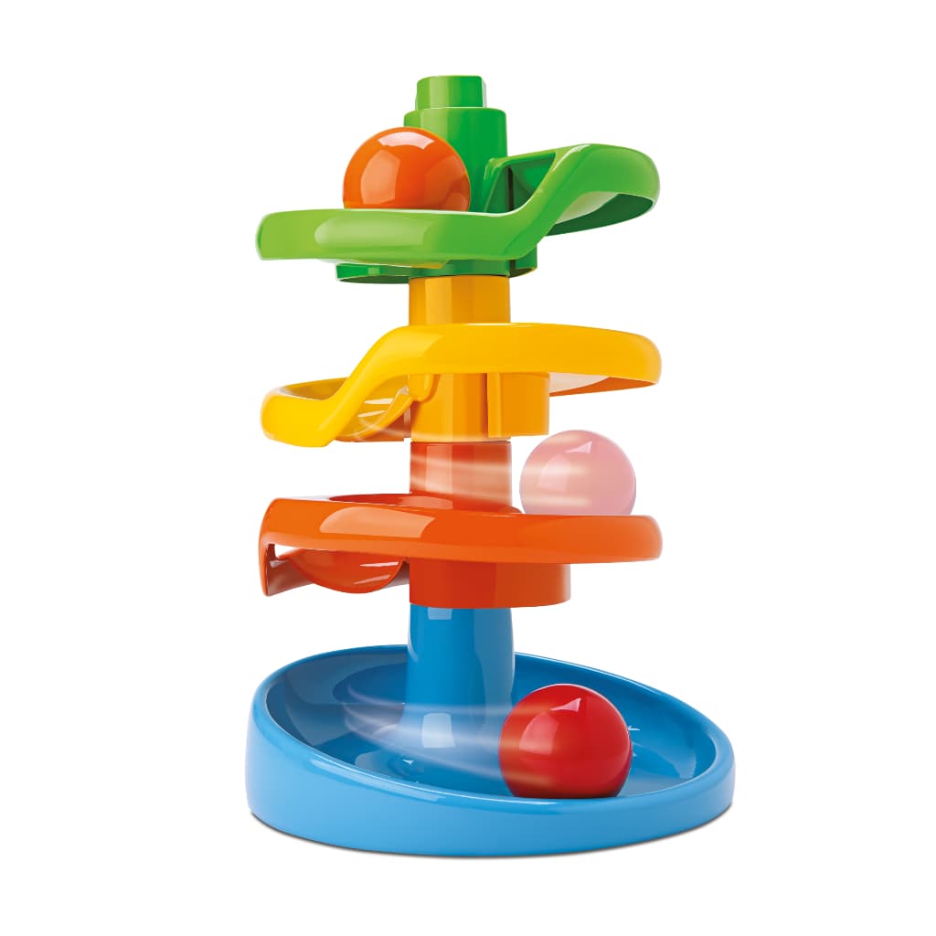 Torre Espiral De Bola Brinquedo Educativo Colorido JOY.CO Colorido