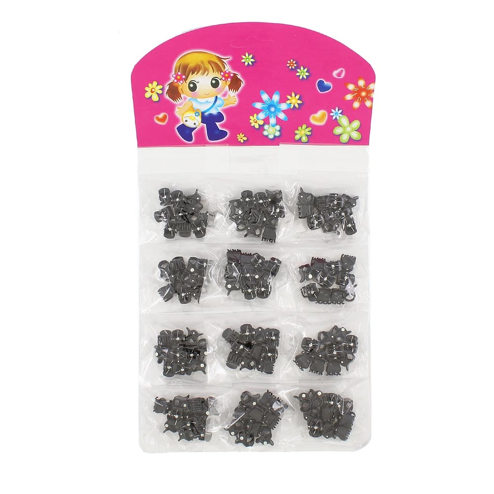 Mini Piranha Cartela C/ 120 Unidades Prendedor Cabelo