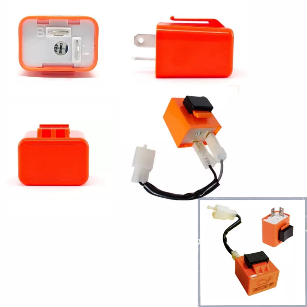 Rele Pisca Seta Led Moto 2 Pinos 12v Com Chicote e Controle de Velocidade Regulável Unidade