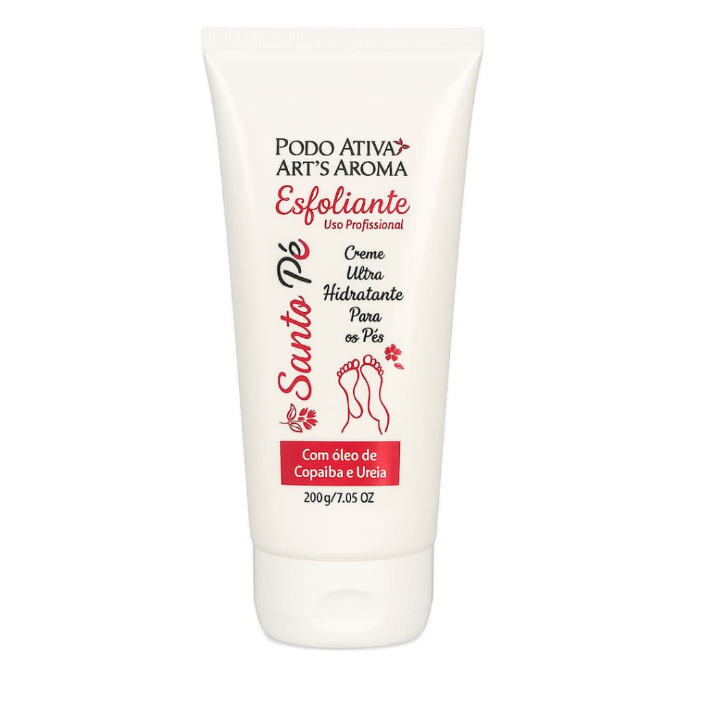 Esfoliante Pés Podo Ativa 200g Creme Esfoliante Hidratante Ação Cicatrizante Ureia Copaíba