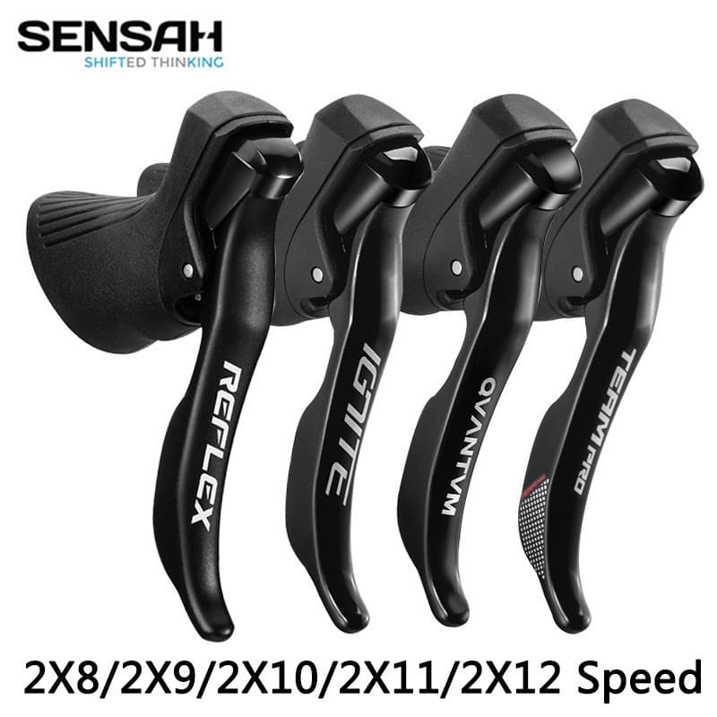 Sti Alavanca Sensah Ignite, Reflex, Quantum, Team Pro 2 X 8v 9v 10v 11v p/ Shimano Claris  Sora Tiagra 105 Novo Original