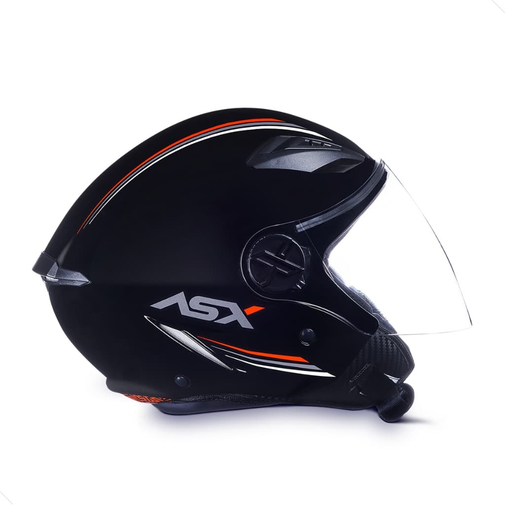 Capacete Aberto Arejado Motoboy Asx City Air Solid Preto Brilho ou Fosco Todos os Tamanhos