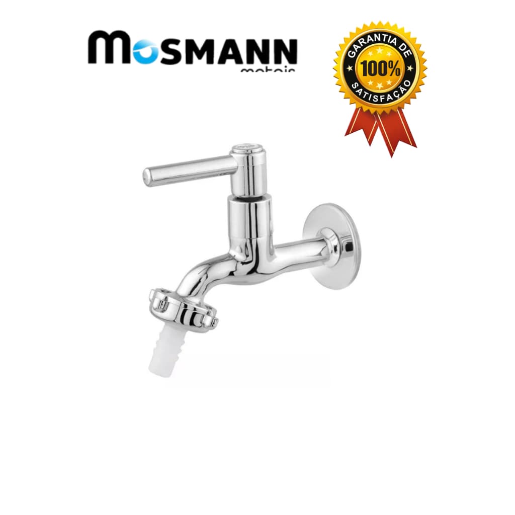 Torneira Para Tanque Jardim Metal Cromada Bico 1/2x3/4 Vedante 1130