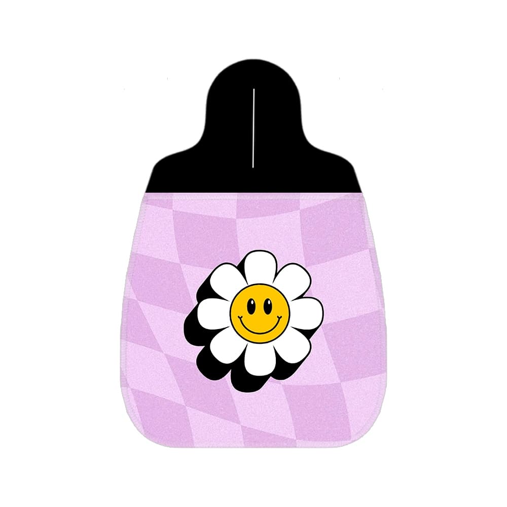 Lixeira de Carro Flor branca com Sorriso