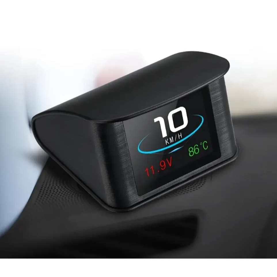 Computador Bordo Velocímetro Digital Head Up Display Obd2 Temperatura Combustível apaga erros P10 Pro HD