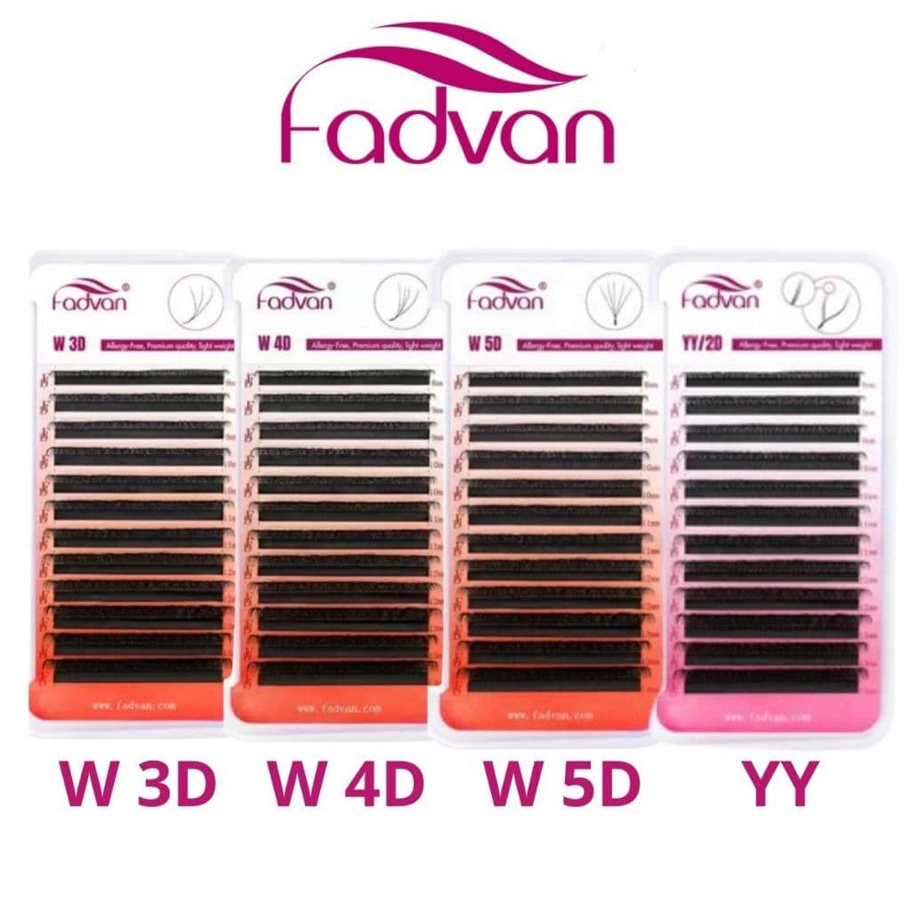 Cílios Fadvan YY, 3D, 4D e 5D - 0,07D Volume Egípcio e Brasileiro