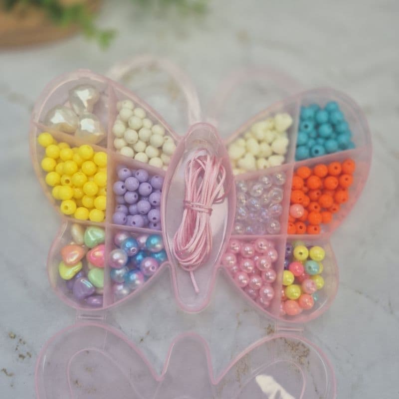 Kit Miçanga Maleta Infantil para Acessórios.