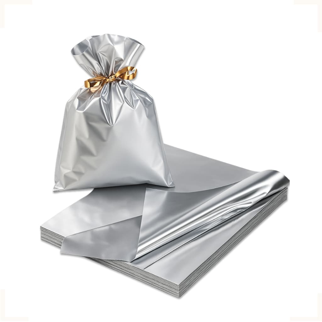 Embalagem Saco Para Presente Metalizado 45x60 Kit 25 à 100 Und