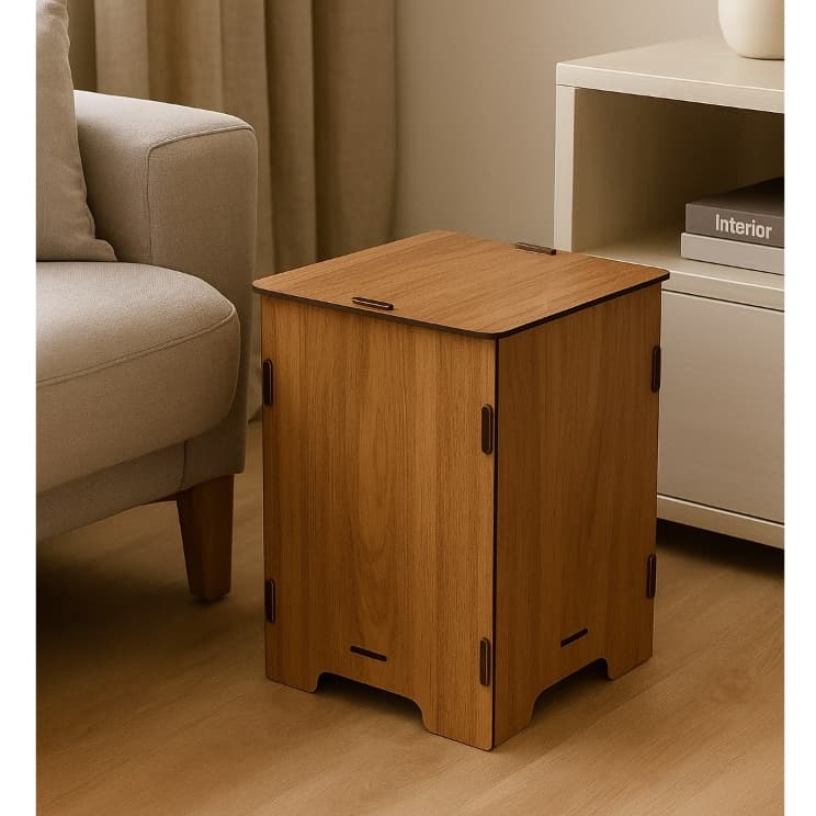 Banco Baú em MDF Designer Sofisticado e Resistente