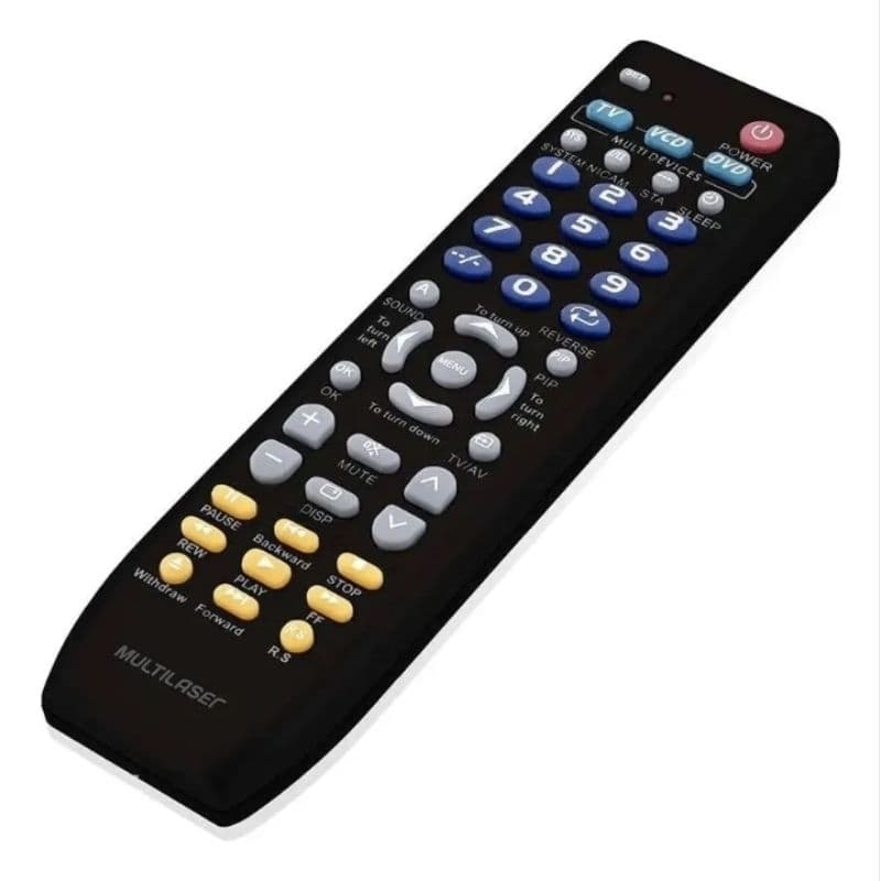 Controle Remoto Universal Preto Multilaser