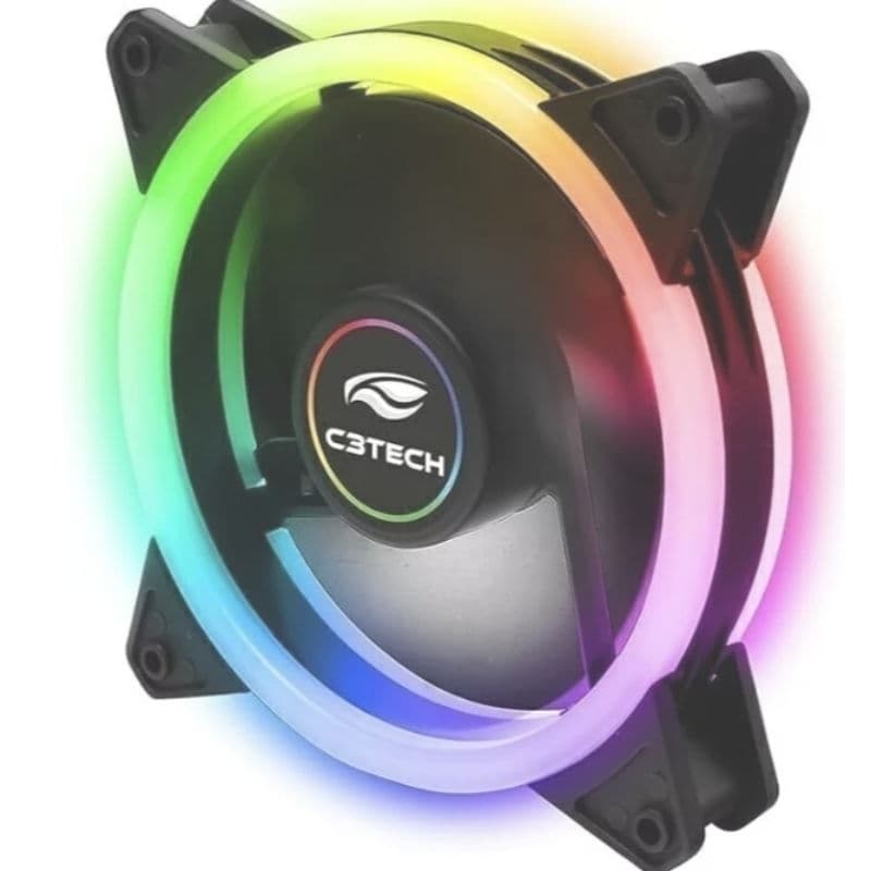 Cooler FAN C3Tech, 120mm, RGB LED - F7-l200RGB
