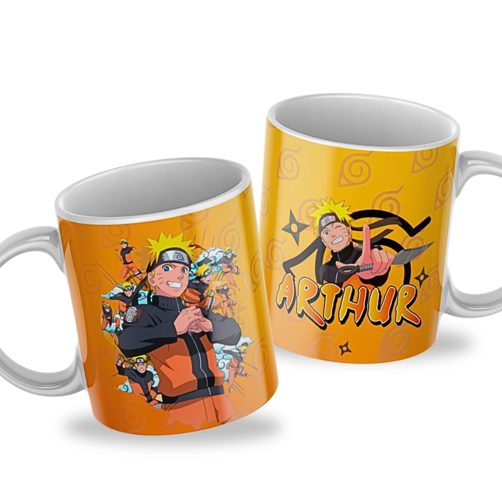 Caneca Infantil Plástico Anime Personalizado Nome Escola Presente Lembrancinha Aniversário