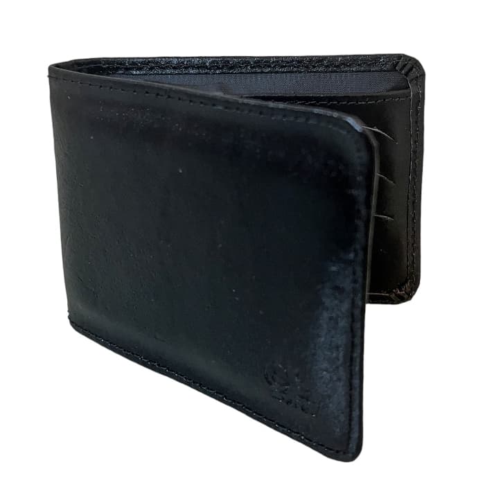 Carteira de Couro Masculina Pequena Preta Marrom Slim Minimalista Fina Porta CNH Versátil e Simples