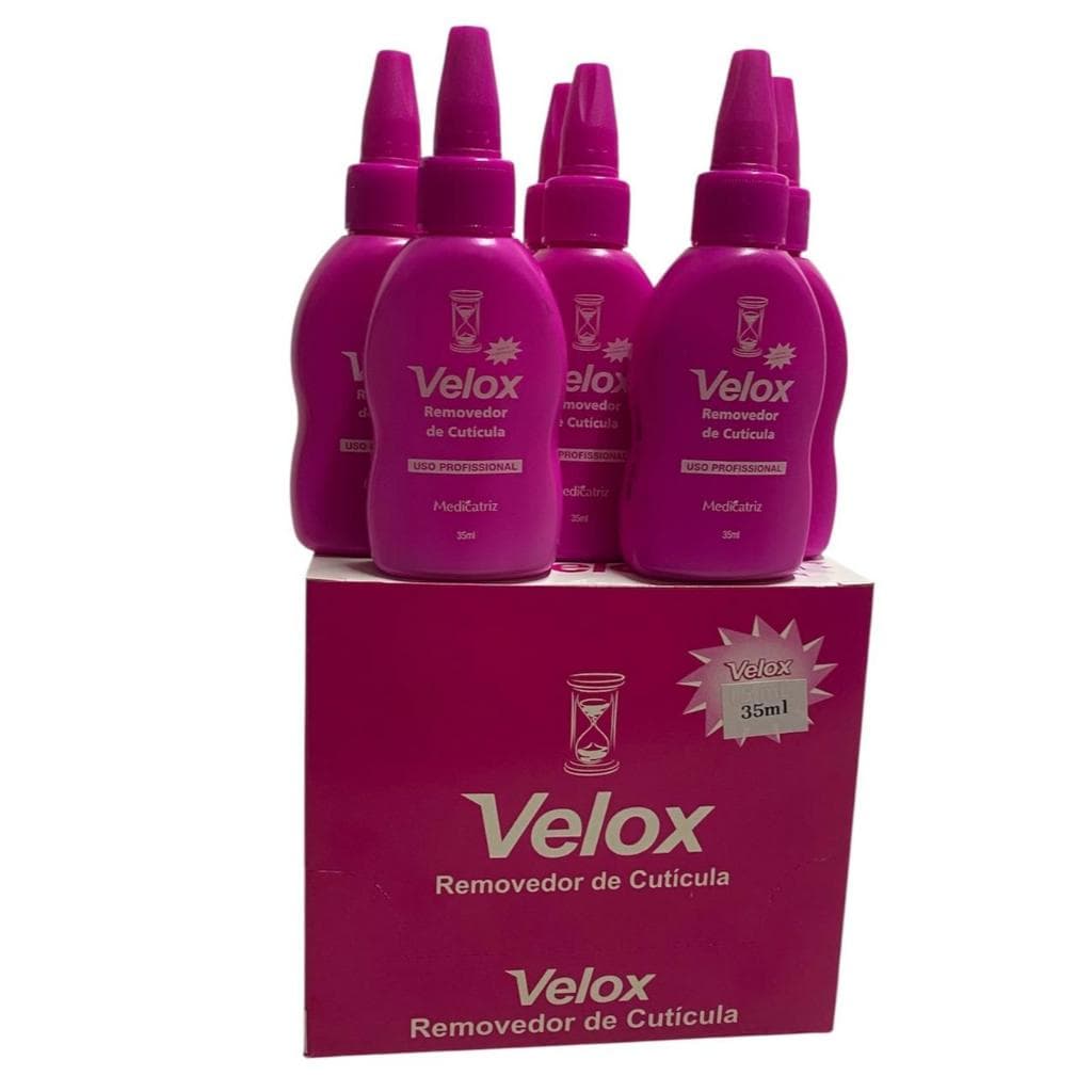Velox promoção Manicure Pedicure reduz remove hidrata cuticulas  protege unhas Caixa 8 Unidades 35ml Cada Medicatriz