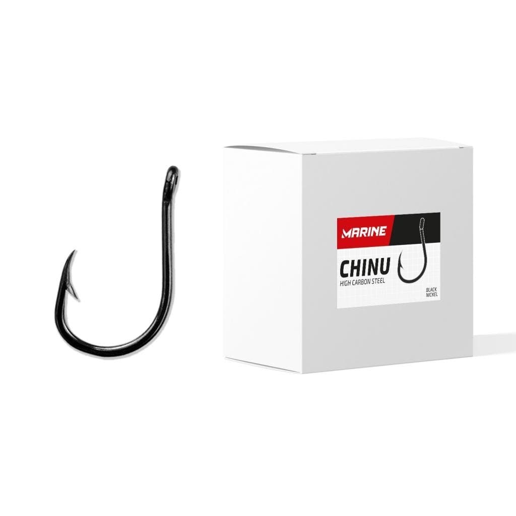 Anzol para pesca Chinu Black Nickel Marine Sports Caixa com 100 unidades